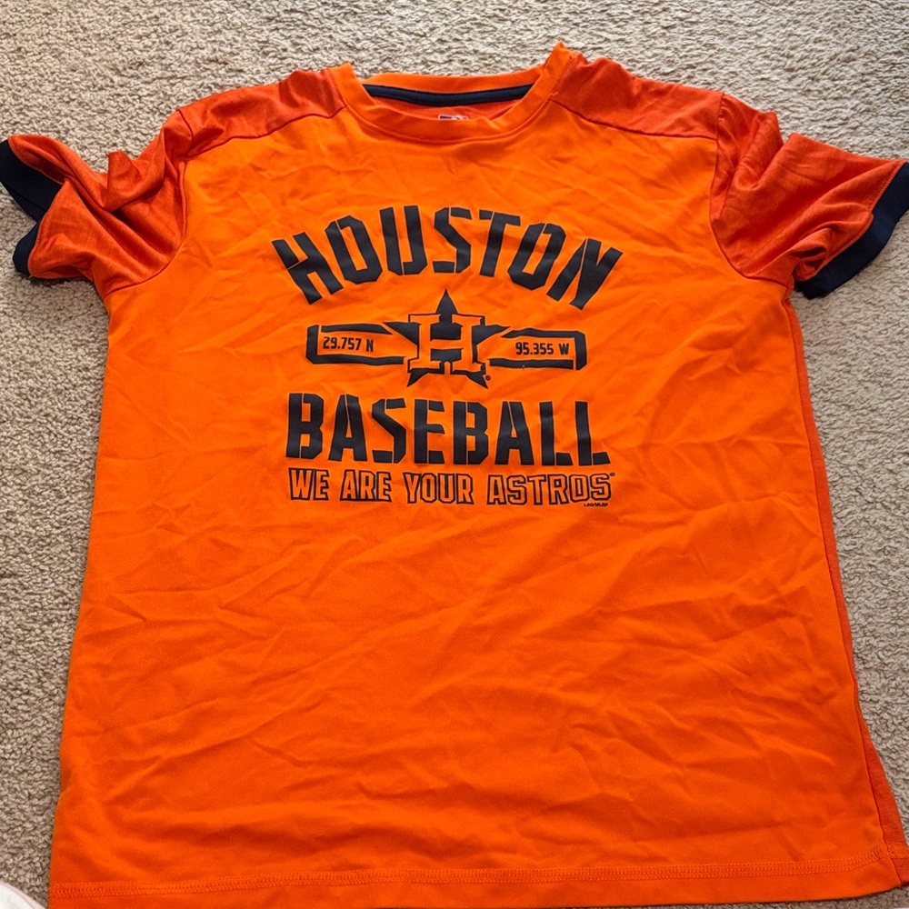 Genuine Merchandise Orange Houston Baseball Tee